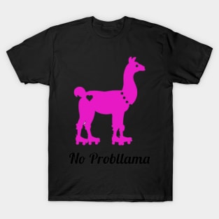 Llama on skates T-Shirt